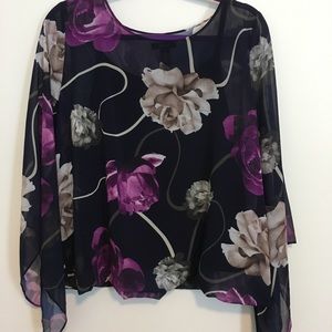 Alfani Floral Chiffon Blouse